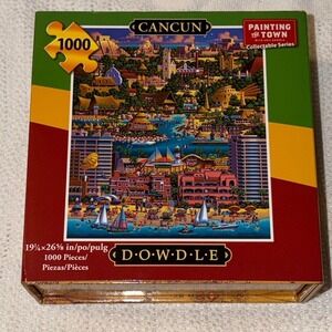 Dowdle Folk Art Cancun Mexico 1000 Piece Jigsaw Puzzle Painting the Town Series